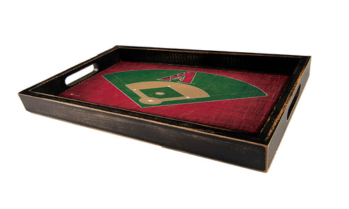 Arizona Diamondbacks Baseball Field Wood Tray
