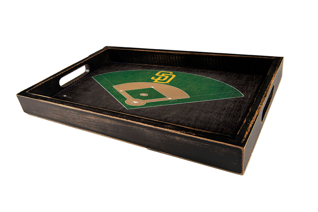 MLB San Diego Padres Baseball Field Metal Panel