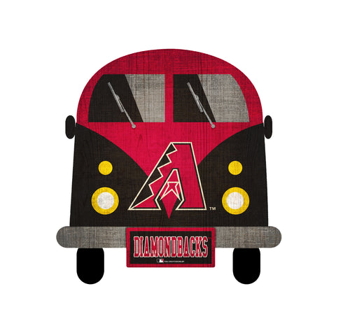 Arizona Diamondbacks Team Bus Wood Sign