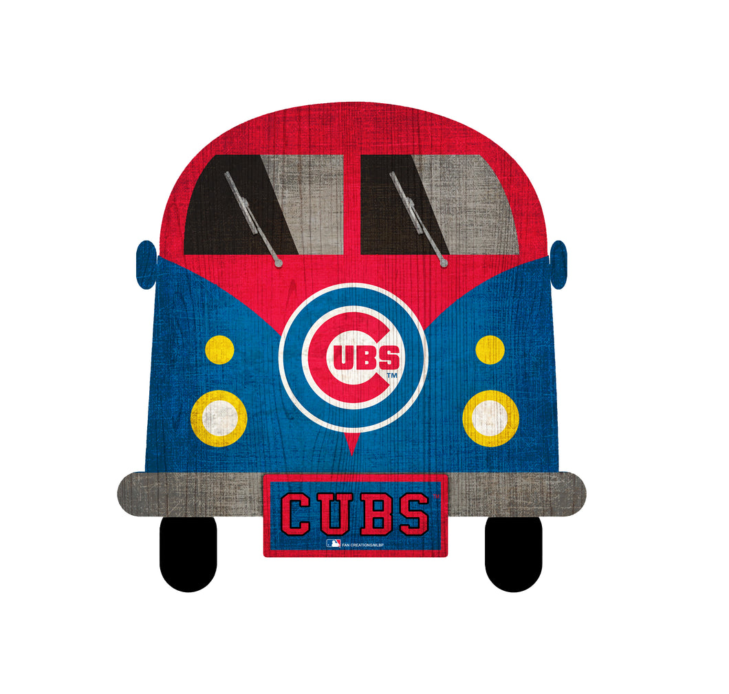 Chicago Cubs Team Bus Sign