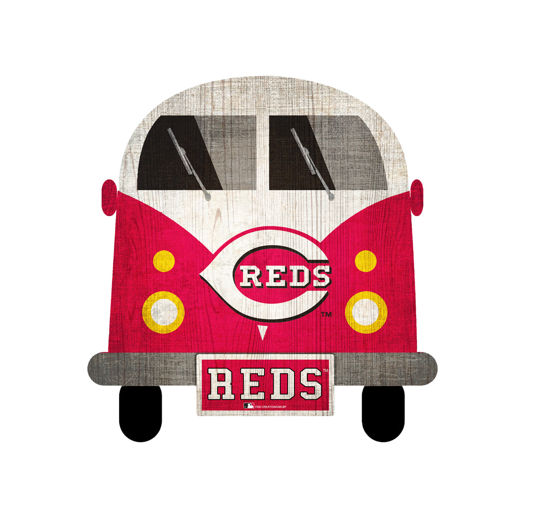 Cincinnati Reds Team Bus Sign