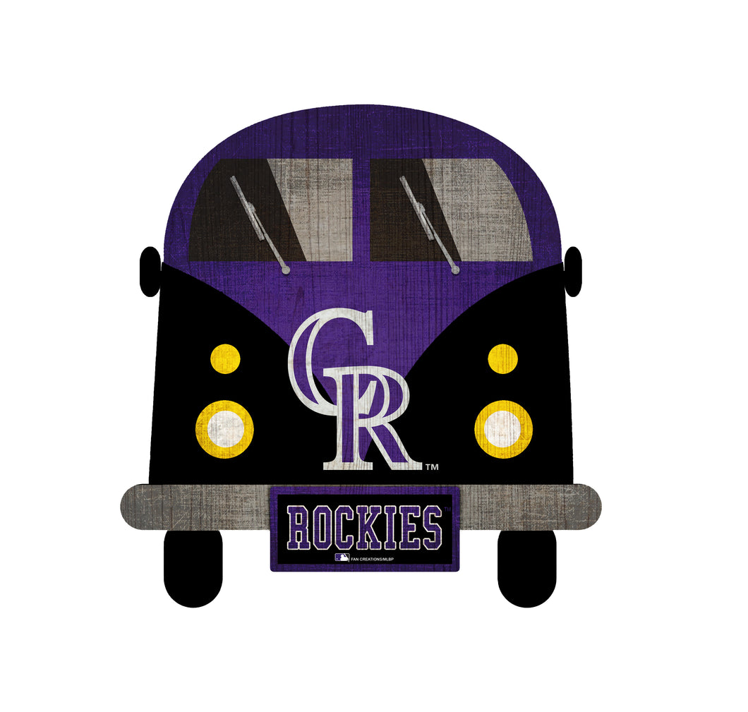 Colorado Rockies Team Bus Sign
