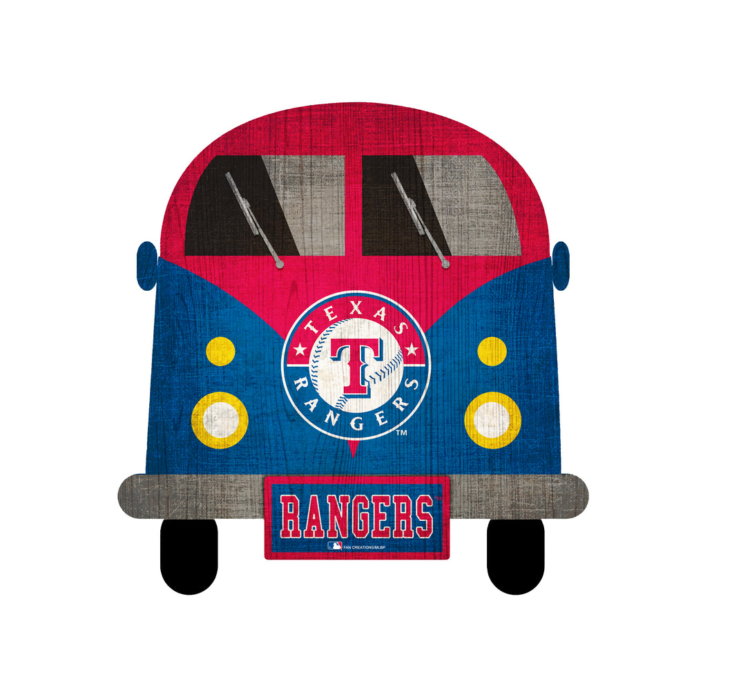 Texas Rangers Team Bus Sign