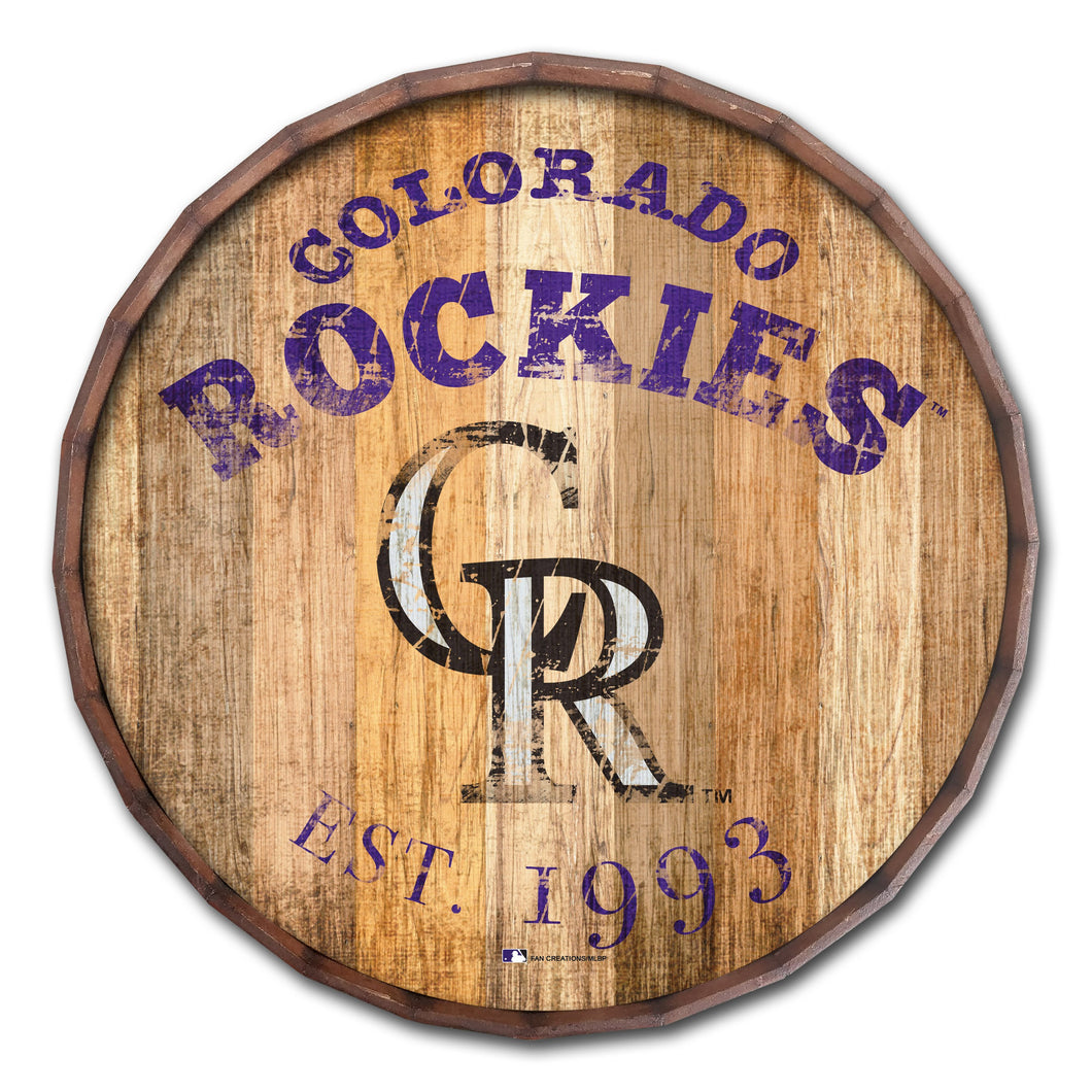 Colorado Rockies Established Date Barrel Top - 16