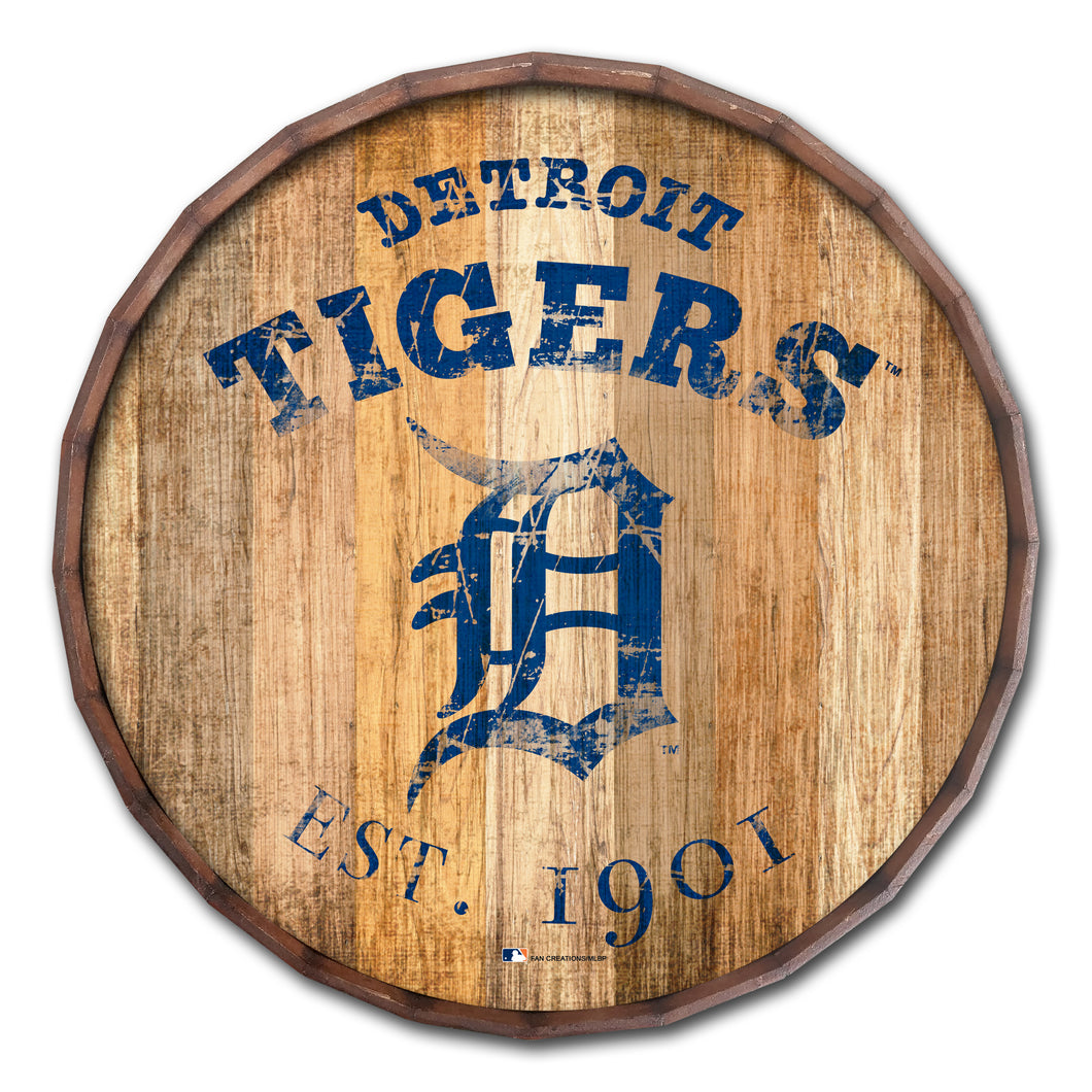 Detroit Tigers Established Date Barrel Top