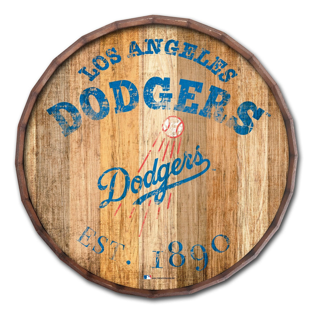 Los Angeles Dodgers Established Date Barrel Top - 16