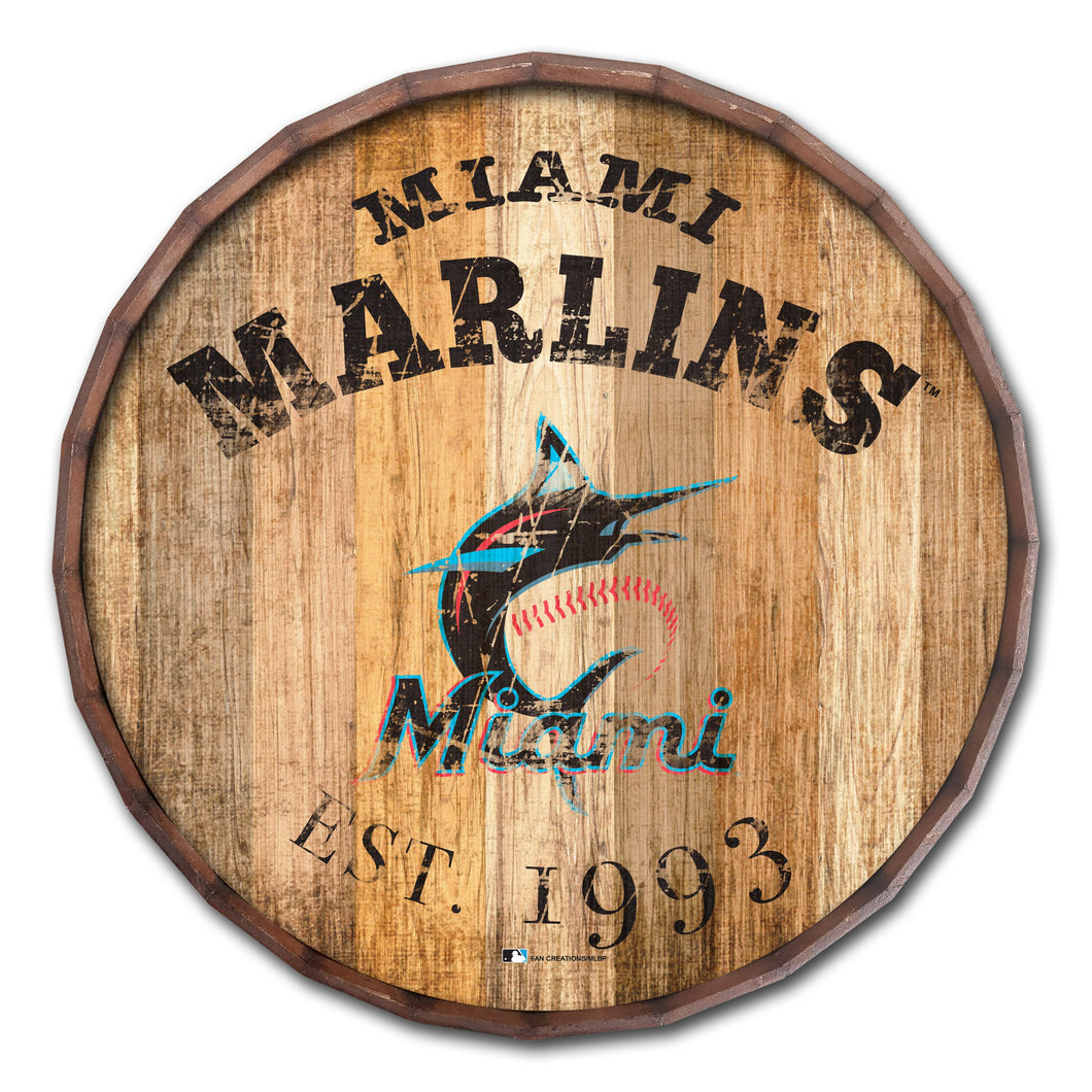 Miami Marlins Established Date Barrel Top - 16