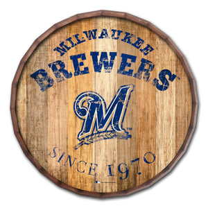 Milwaukee Brewers Established Date Barrel Top - 16"