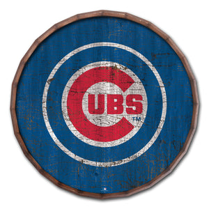 Chicago Cubs Cracked Color Barrel Top - 24"