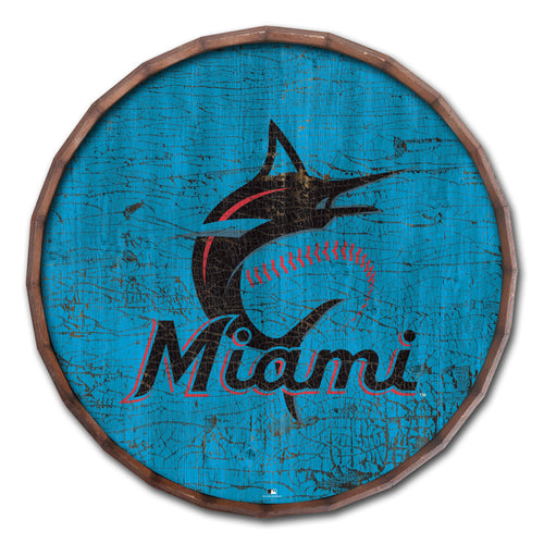 Miami Marlins Cracked Color Barrel Top - 24