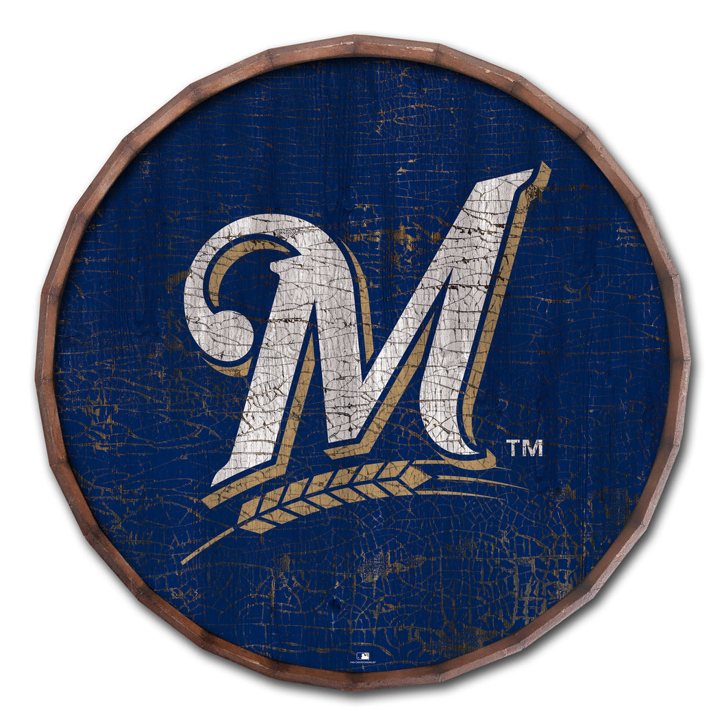 Milwaukee Brewers Cracked Color Barrel Top - 16