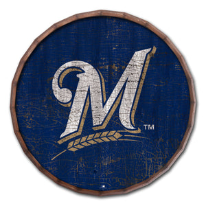 Milwaukee Brewers Cracked Color Barrel Top - 24"