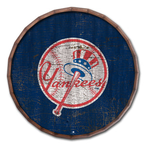 New York Yankees Cracked Color Barrel Top - 16"