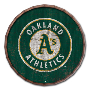 Oakland Athletics Cracked Color Barrel Top - 16"