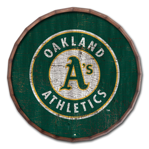 Oakland Athletics Cracked Color Barrel Top - 24