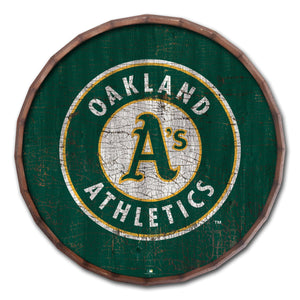 Oakland Athletics Cracked Color Barrel Top - 24"