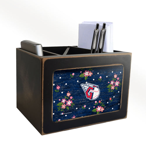 Cleveland Guardians Floral Desktop Organizer