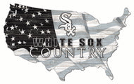 Chicago White Sox USA Shape Wood Sign