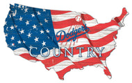 Los Angeles Dodgers USA Shape Wood Sign