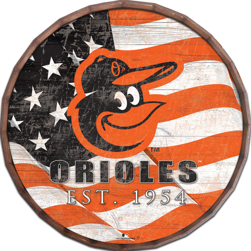 Baltimore Orioles Flag Barrel Top