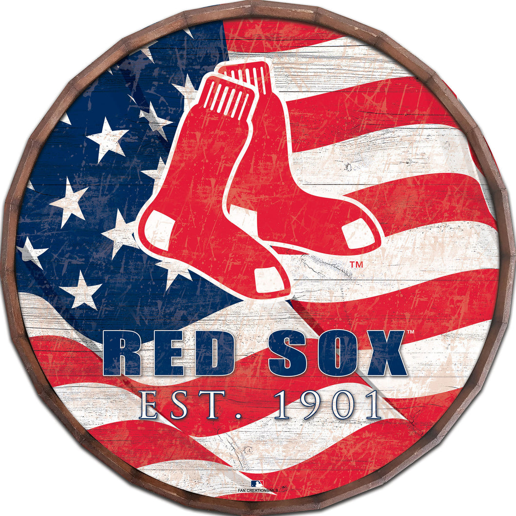 Boston Red Sox Flag Barrel Top