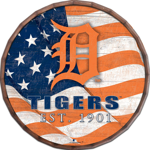 Detroit Tigers Flag Barrel Top 