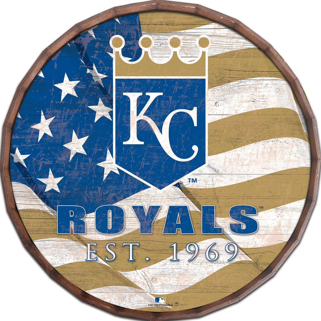 Kansas City Royals Flag Barrel Top