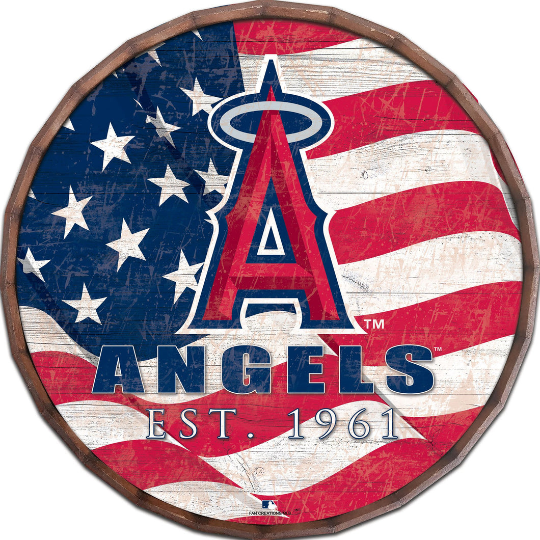Los Angeles Angels Flag Barrel Top