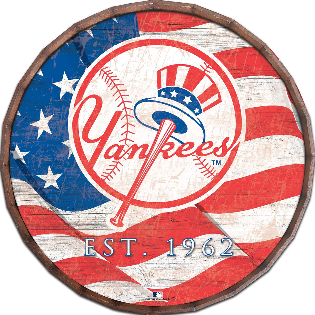 New York Yankees Flag Barrel Top