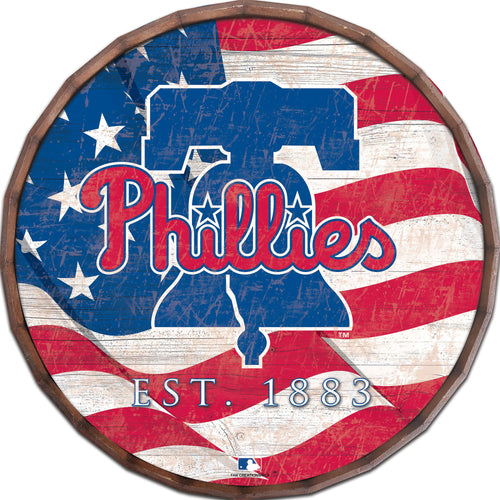 Philadelphia Phillies Flag Barrel Top