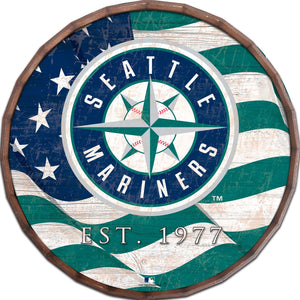 Seattle Mariners Flag Barrel Top 