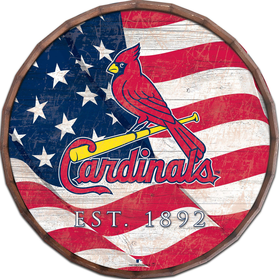 St. Louis Cardinals  Flag Barrel Top 