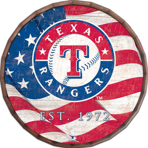 Texas Rangers Flag Barrel Top 
