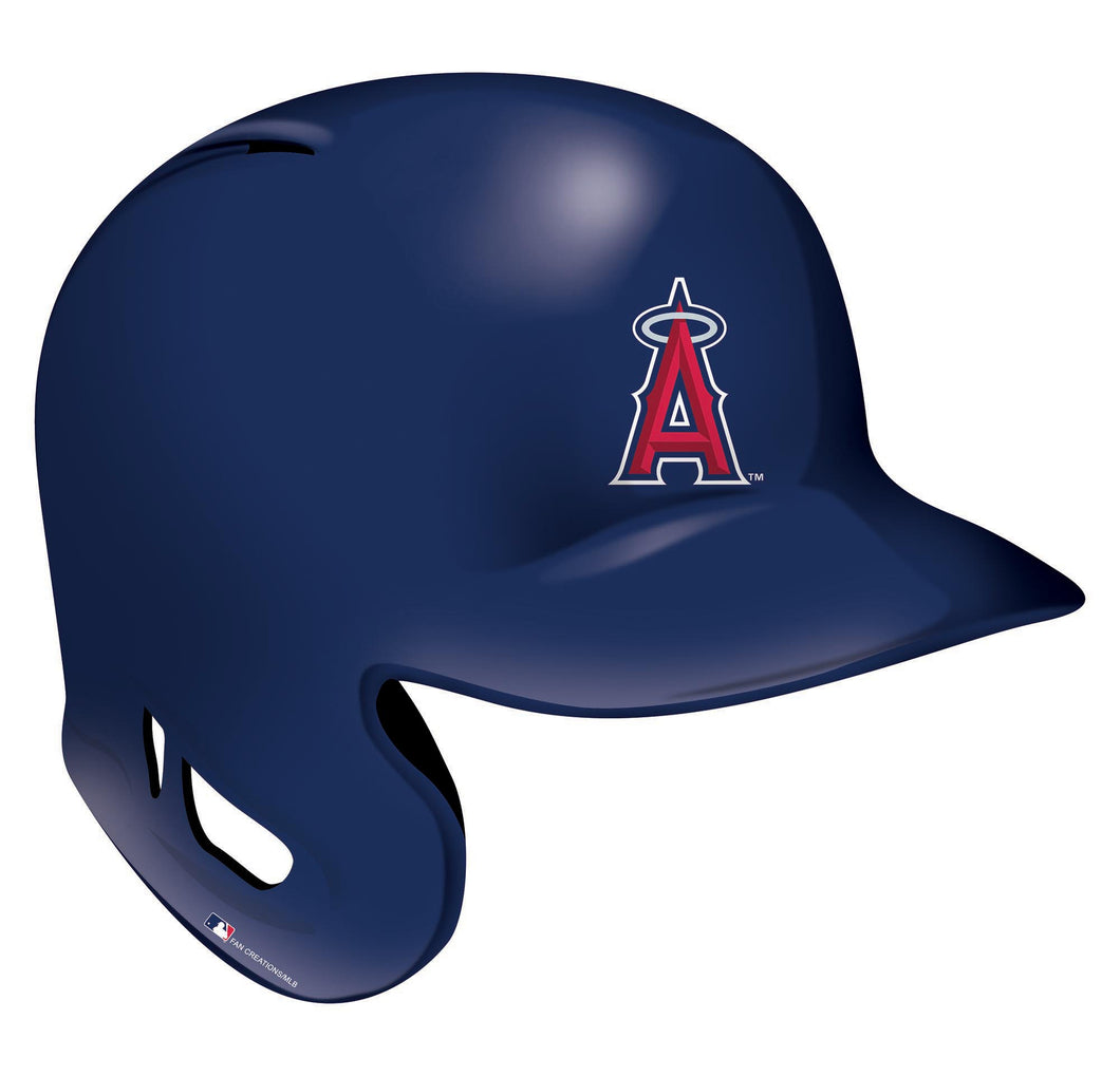 Los Angeles Angels Batting Helmet Wood Cutout -12