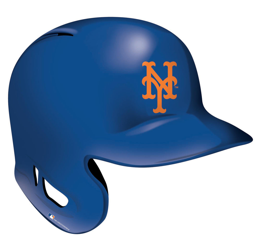 New York Mets Batting Helmet Wood Cutout -12