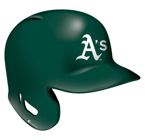 Oakland Athletics Batting Helmet Wood Cutout -12