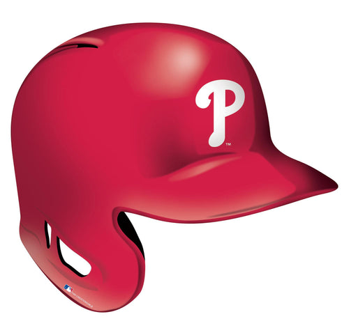 Philadelphia Phillies Batting Helmet Wood Cutout -12
