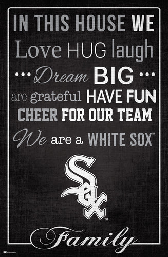 Chicago White Sox In This House  Wood Sign - 17
