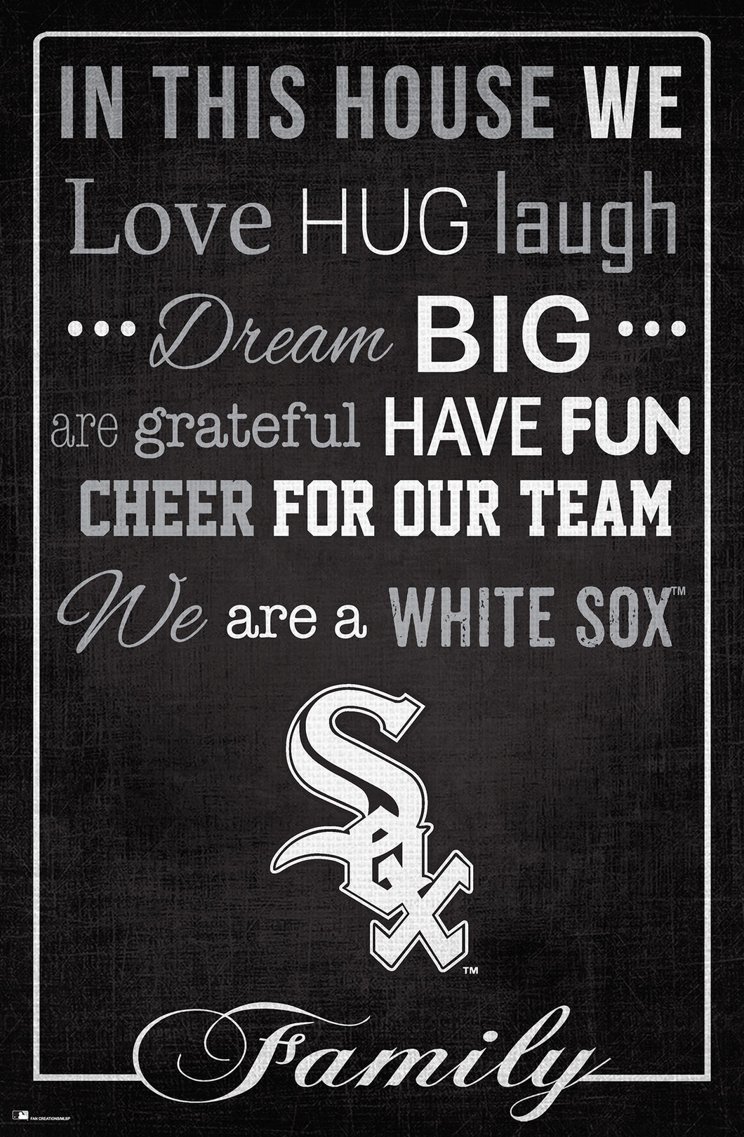 Chicago White Sox In This House  Wood Sign - 17