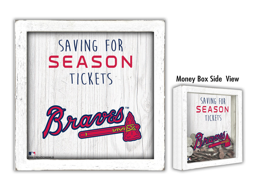Atlanta Braves Saving for Tickets Money Box