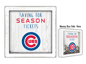 Chicago Cubs Saving for Tickets Money Box