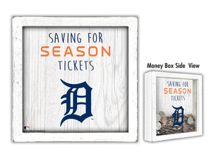 Detroit Tigers Saving for Tickets Money Box