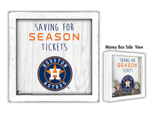 Houston Astros Saving for Tickets Money Box