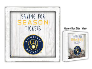 Milwaukee Brewers Saving for Tickets Money Box