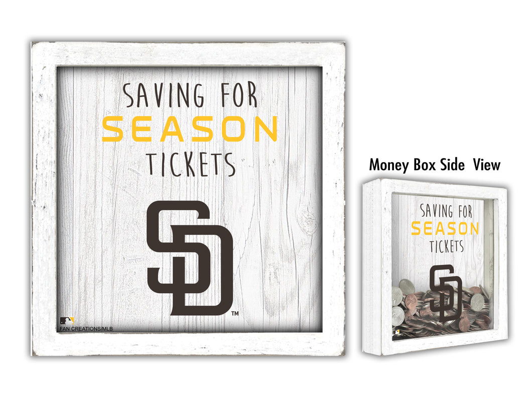 San Diego Padres Saving for Tickets Money Box