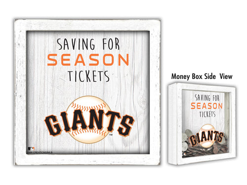 San Francisco Giants Saving for Tickets Money Box