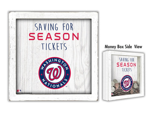 Washington Nationals Saving for Tickets Money Box