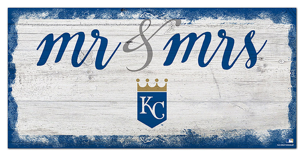 Kansas City Royals Mr. & Mrs. Script Wood Sign - 6