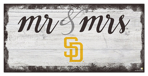 San Diego Padres Mr. & Mrs. Script Wood Sign - 6