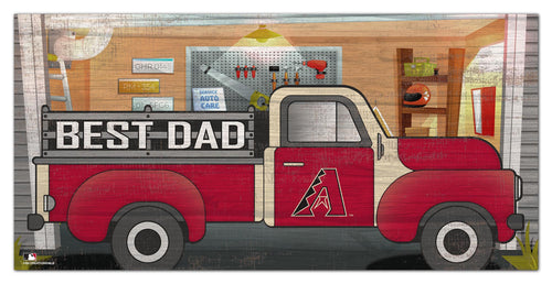 Arizona Diamondbacks Best Dad Truck Sign - 6